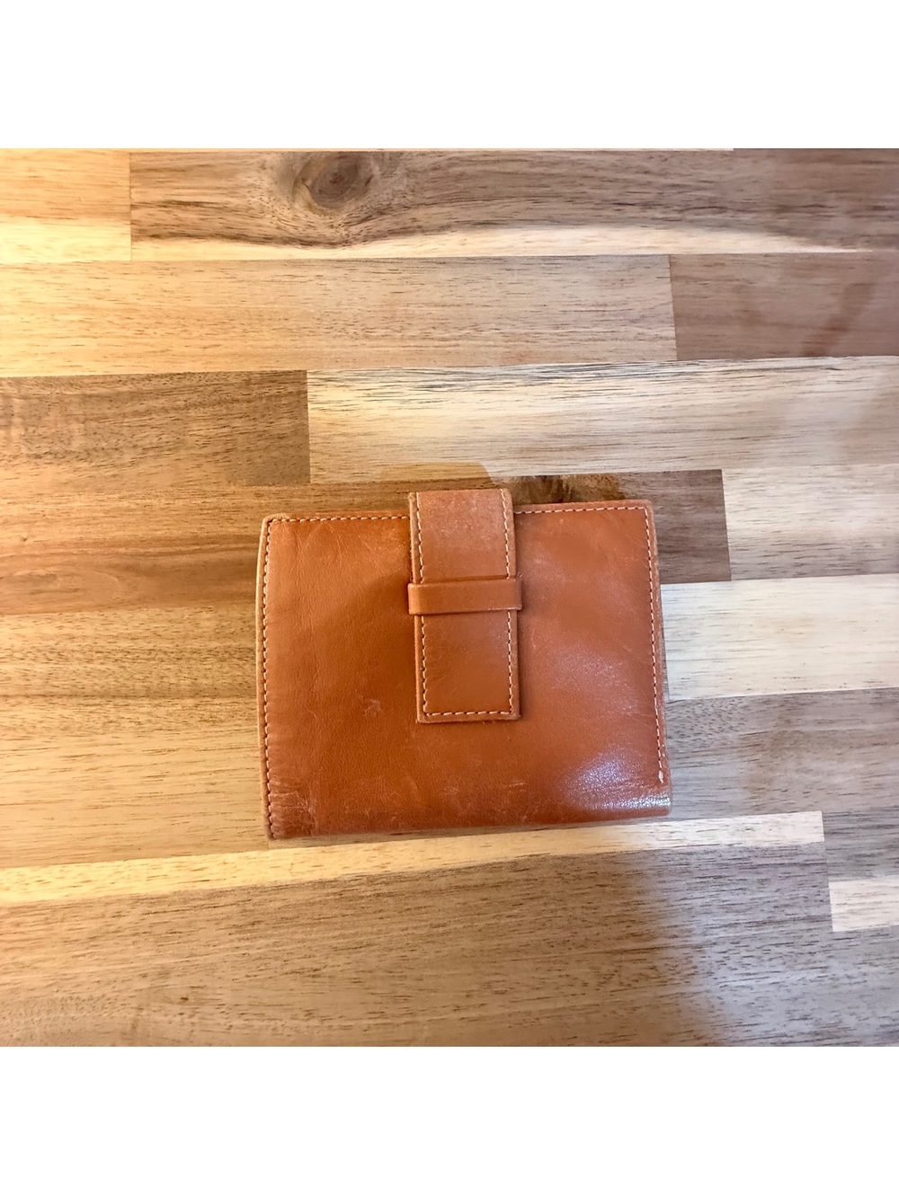 J.Crew Genuine Leather Men's Wallet in Tan
